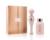 HighOnLove Objects of Luxury Gift Set with CBD Sensual Massage Oil and Bedazzled Silicone Body Wand Massage Gift Set